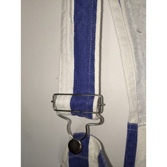 Game Bibs Overalls Blue White Adult Sz 2XL Tailgate Game Day Football Sports - Picture 8 of 13
